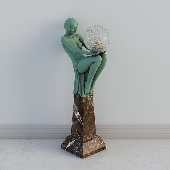 Timeless Guardian 3D model - Low Poly High Detail Sculpture