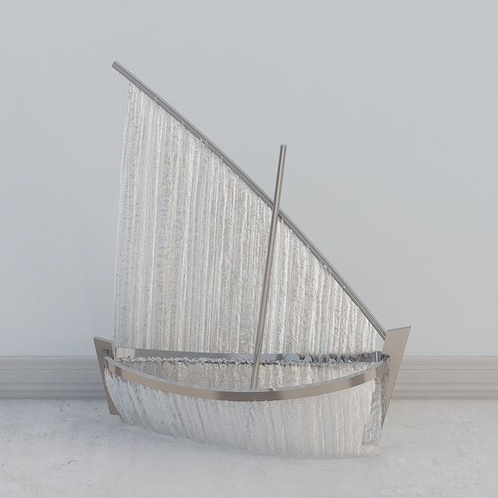 Stylish Modern Sailing Boat 3D model for Creative Projects