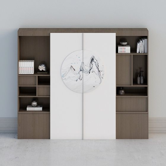 Mountain River Scroll 3D model