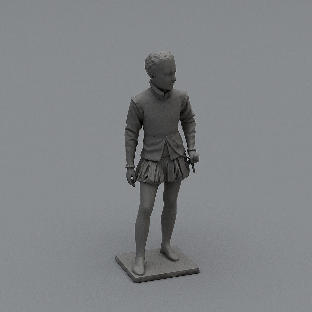 Vintage Style Little Boy 3D Model