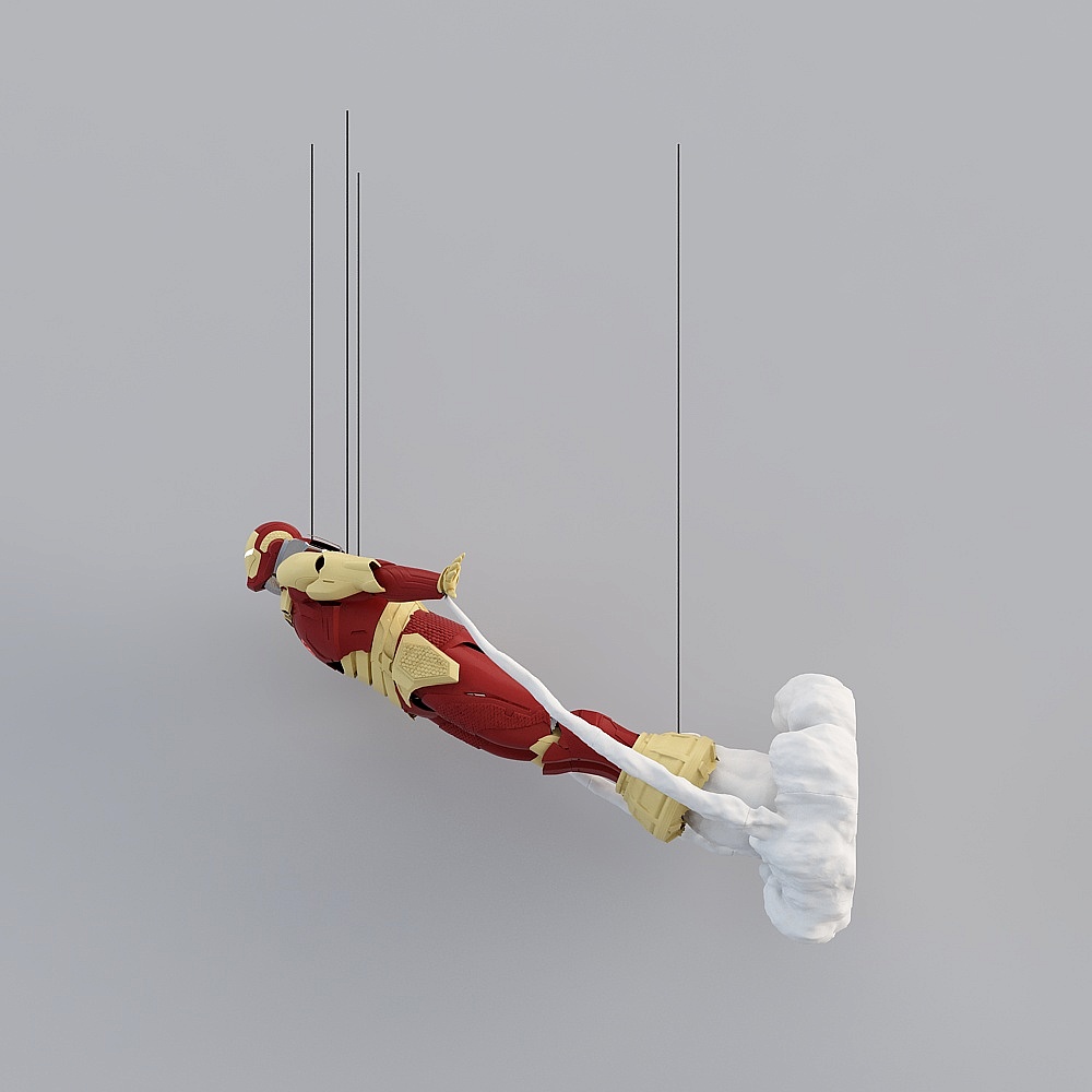 Futuristic Iron Man 3D model
