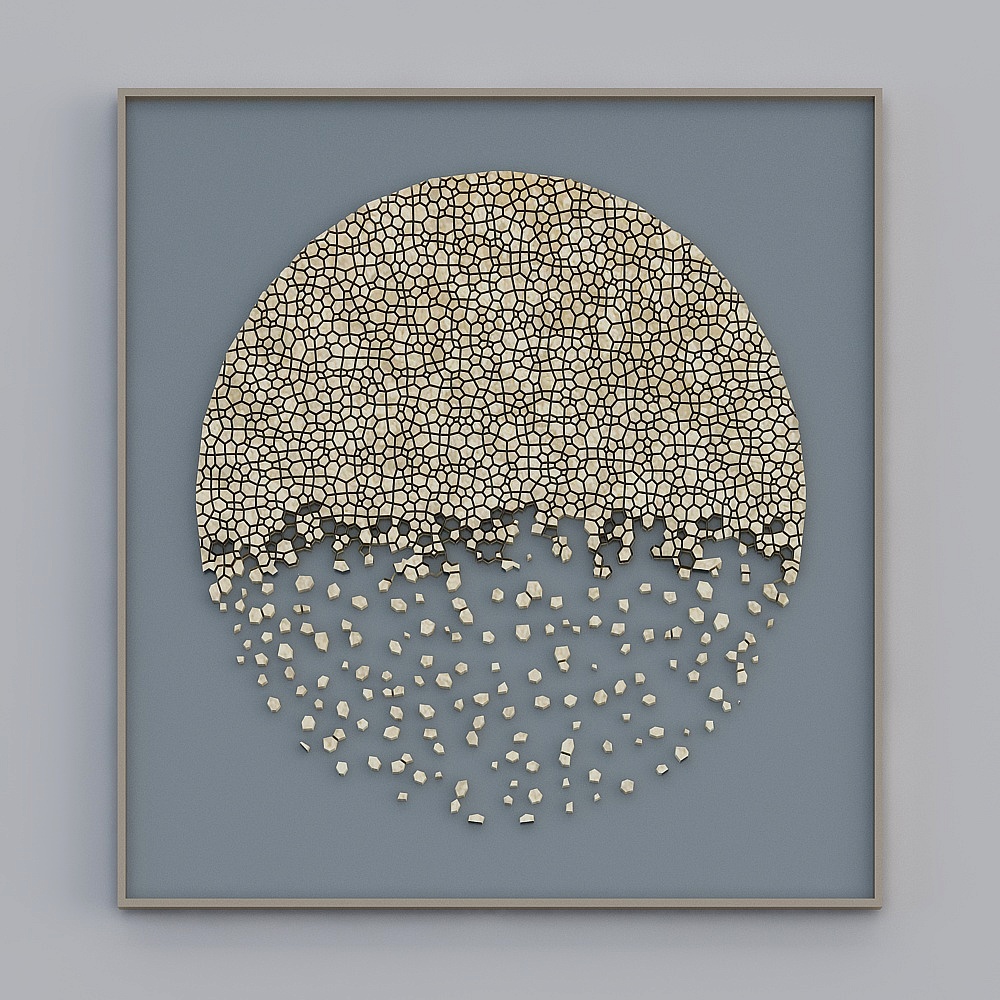 New Chinese study - background wall painting