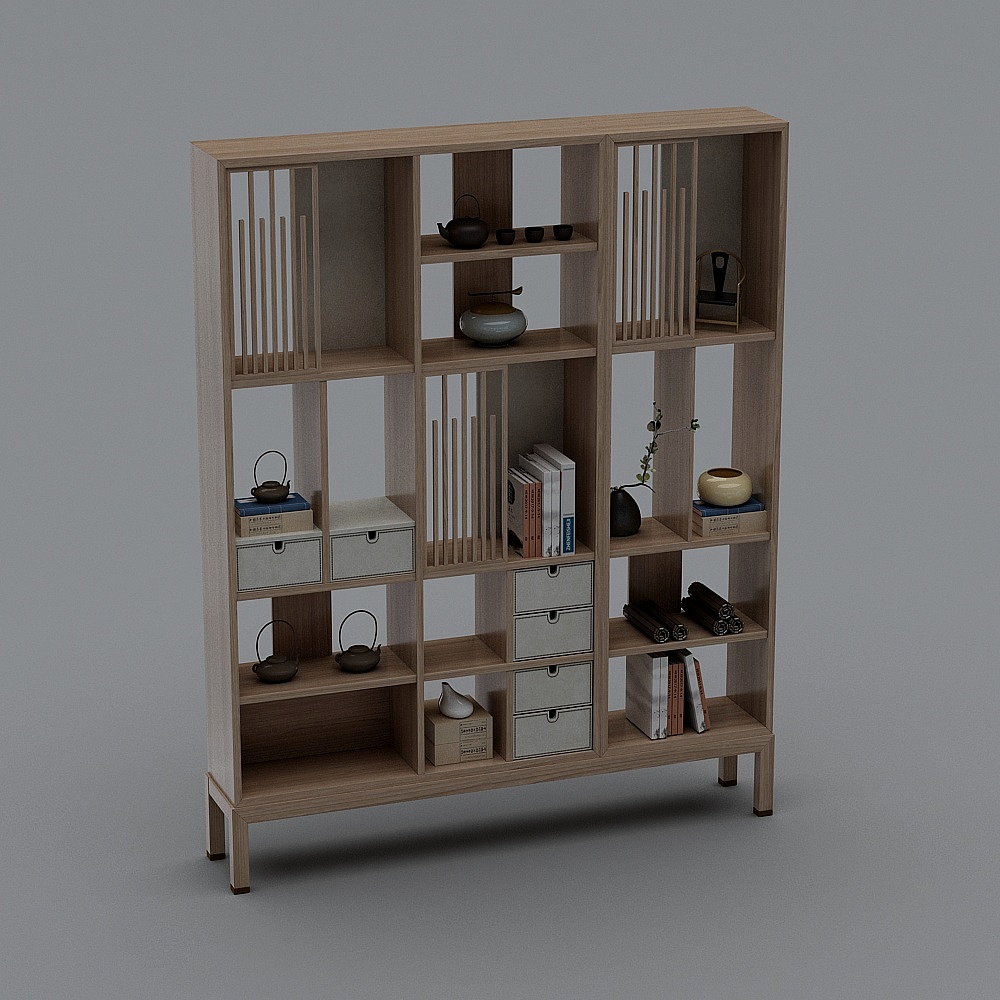 New Chinese style study-floor cabinet