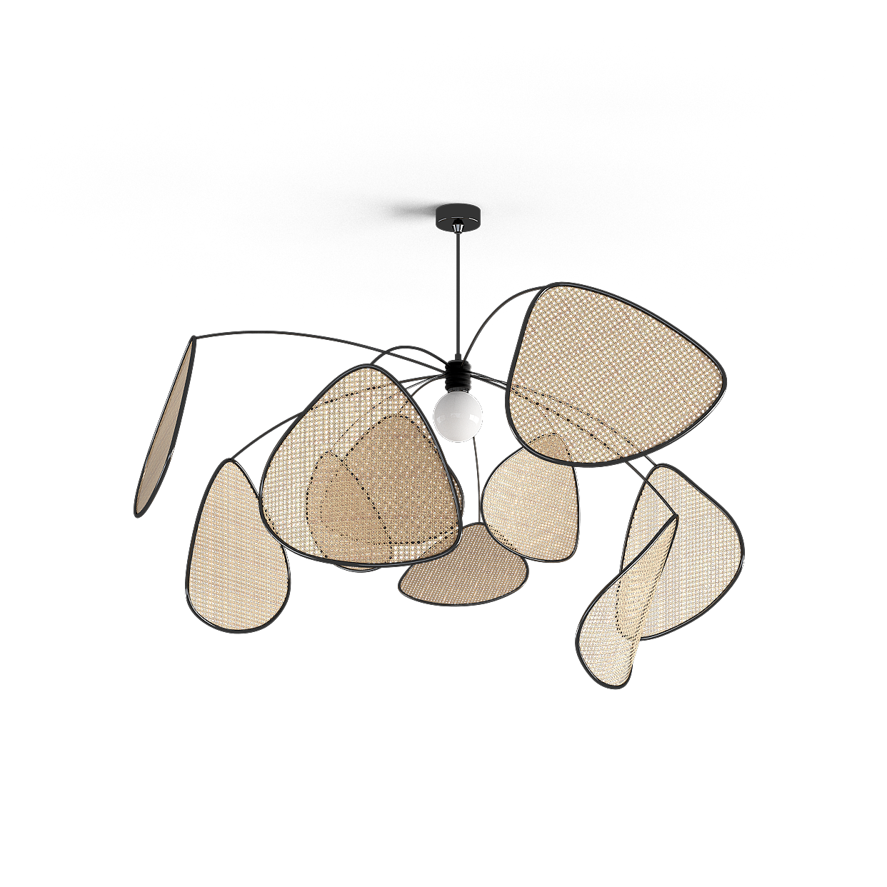 Elegant Low Poly Chandelier 3D Model – Minimalist Lighting