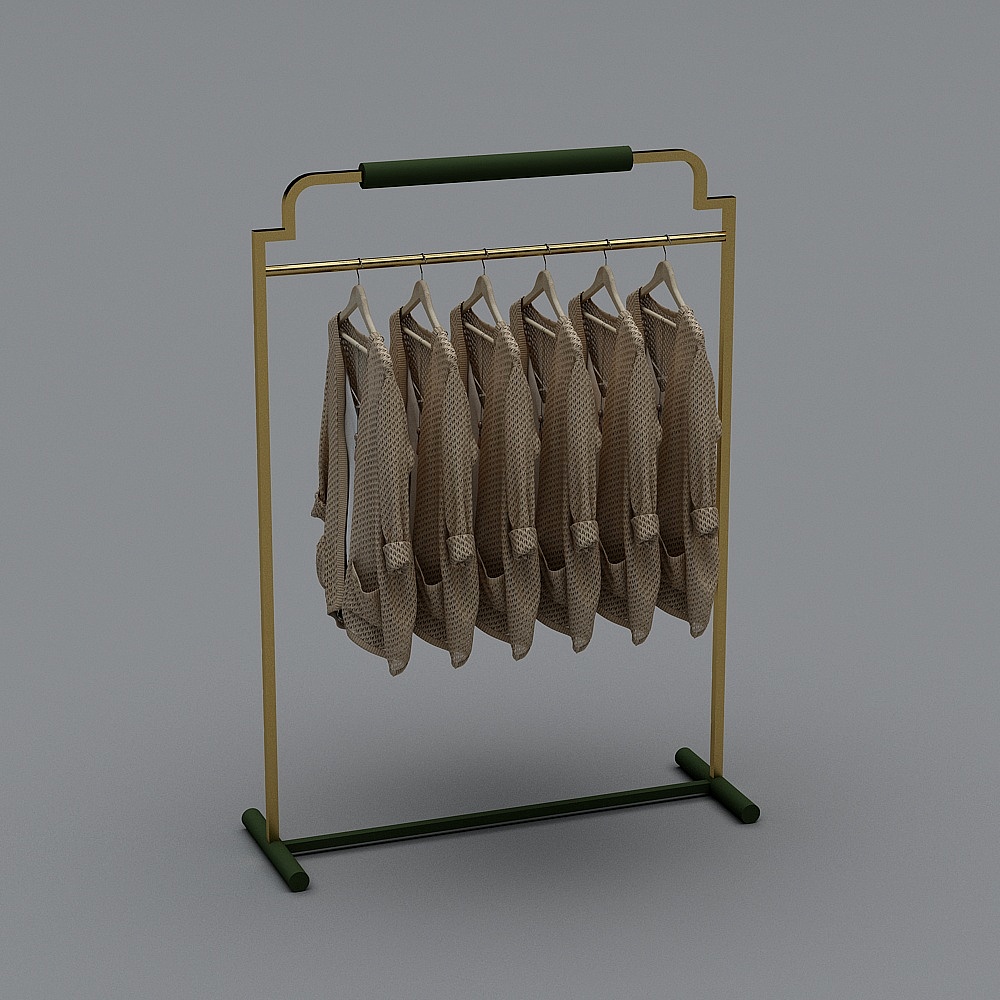 Modern fast fashion clothing store-display rack