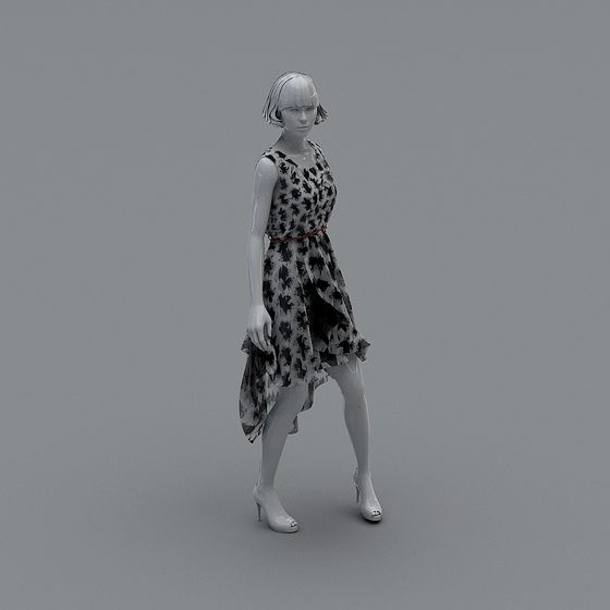 Urban Fashionista 3D Model