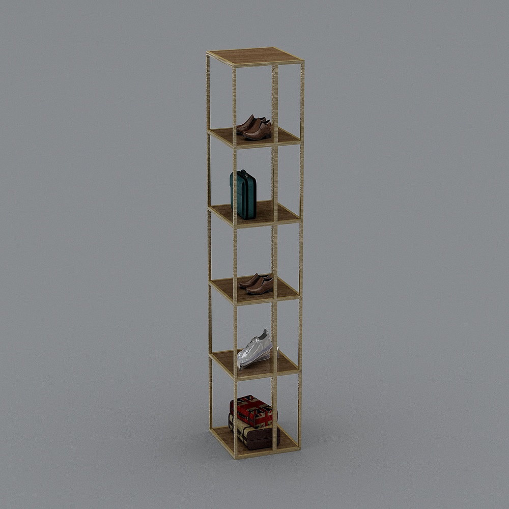 Modern simple clothing store-display rack