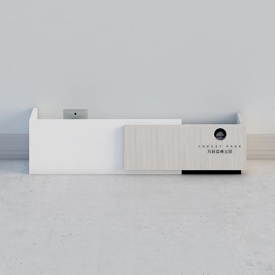 Forest Park Reception Desk 3D model for Creative Spaces