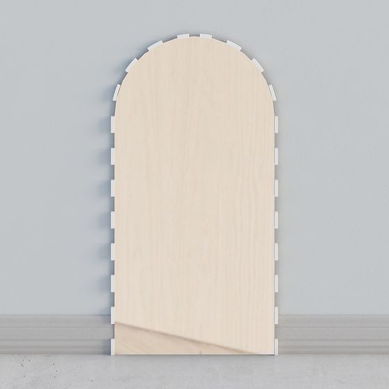 Stylish Arched Door 3D model for Modern Design