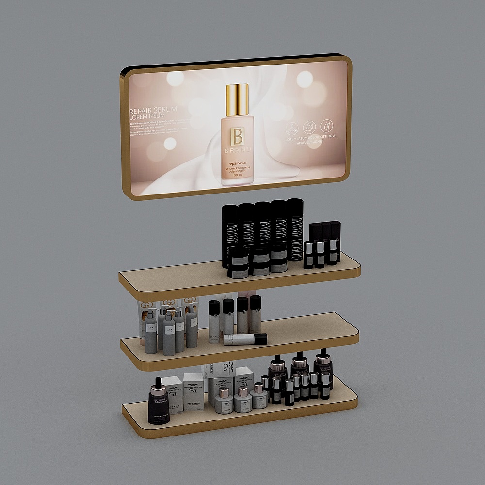 Accessoires de décor pour magasin de cosmétiques moderne 2