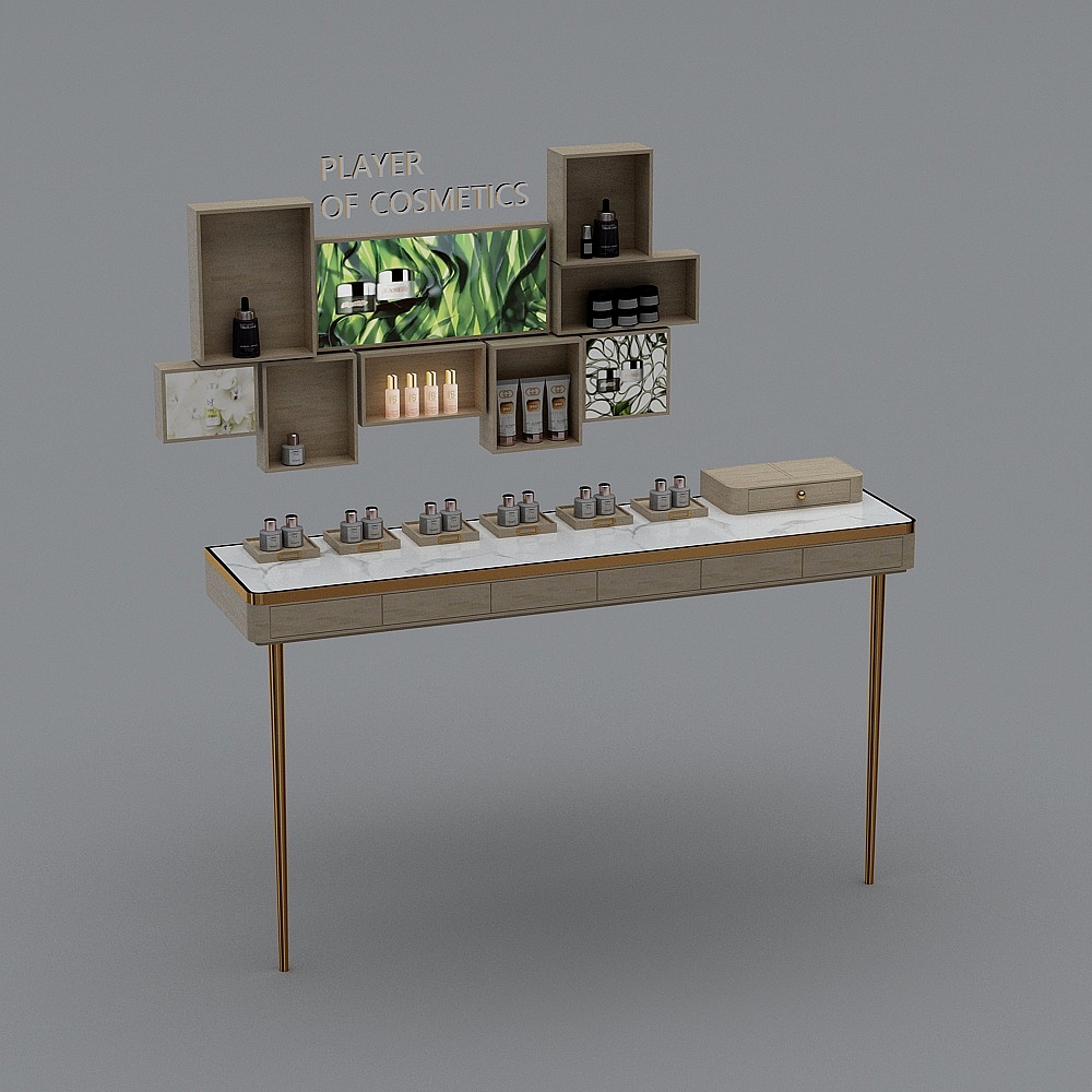 Modern cosmetic store display cabinet