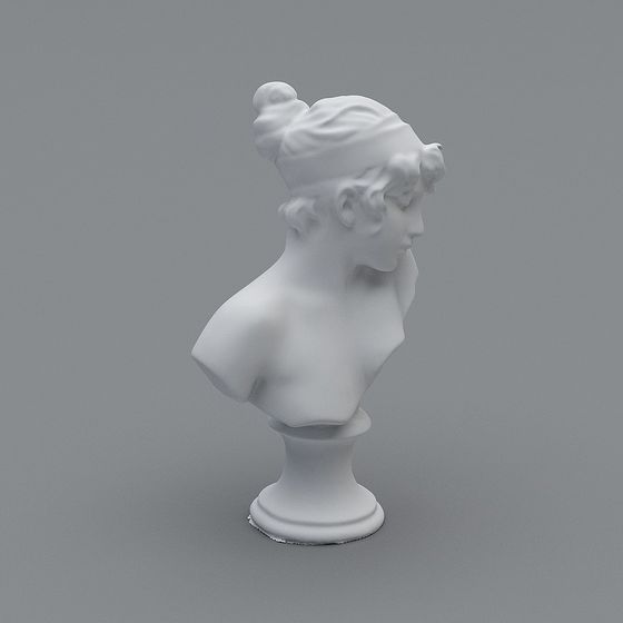 Classical Female Statue 3D Model