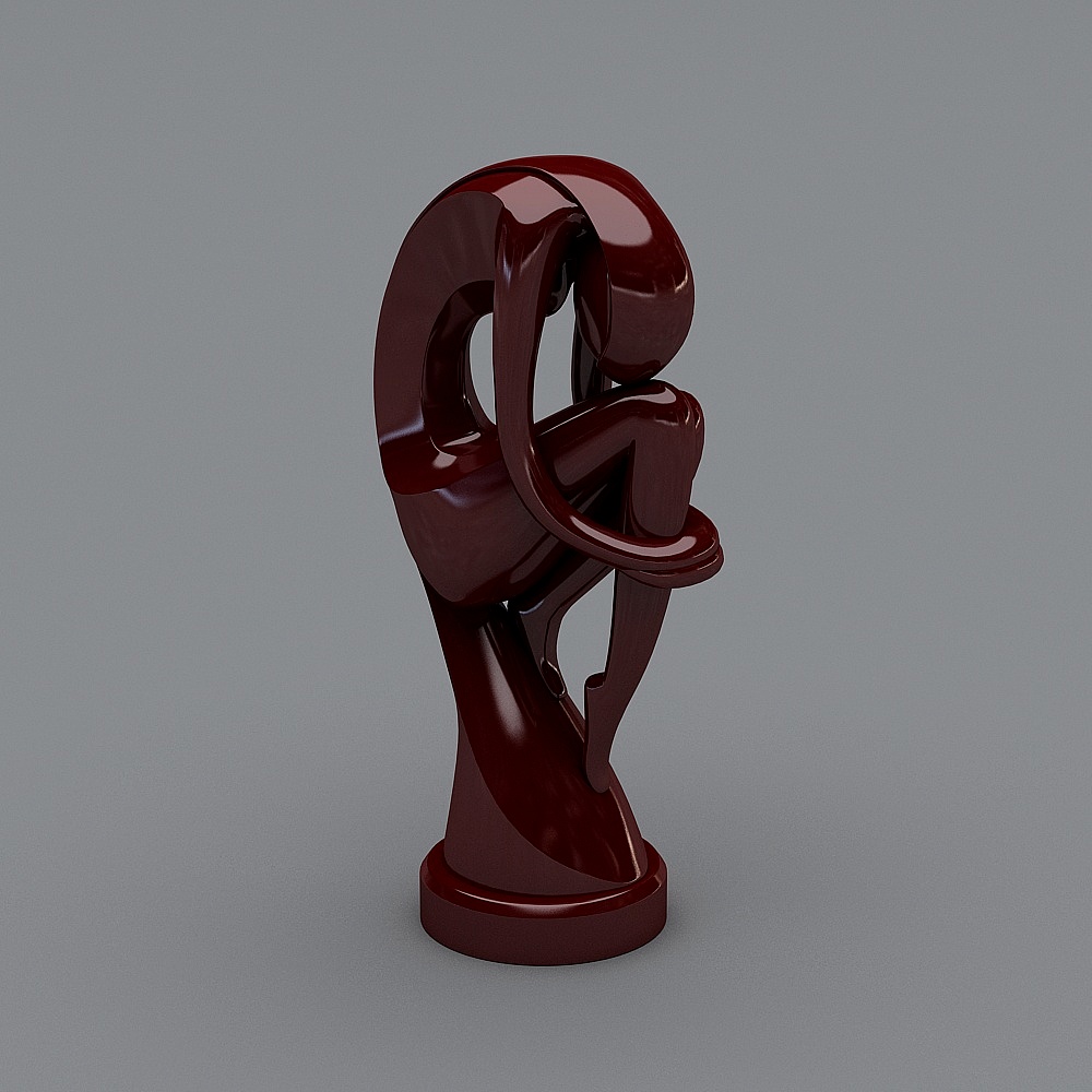 Abstract Embrace 3D model