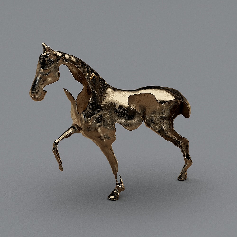 Modern horse sculpture