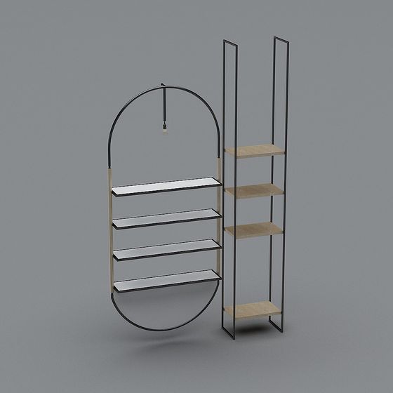 Arc Bookshelf 3D model