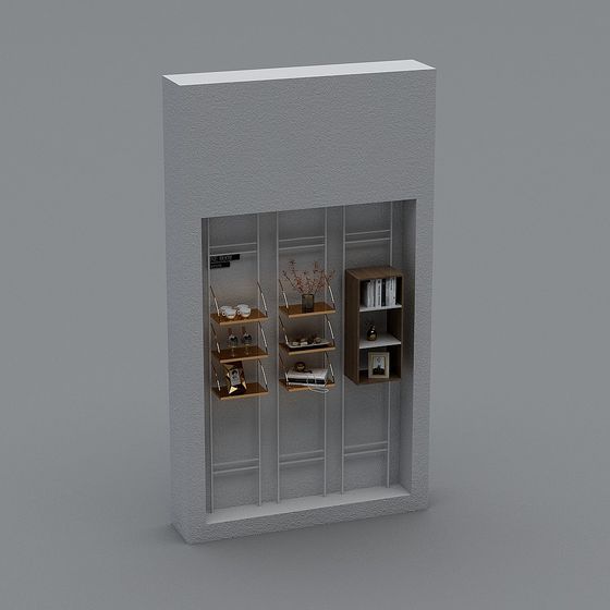 Urban Bookshelf 3D model