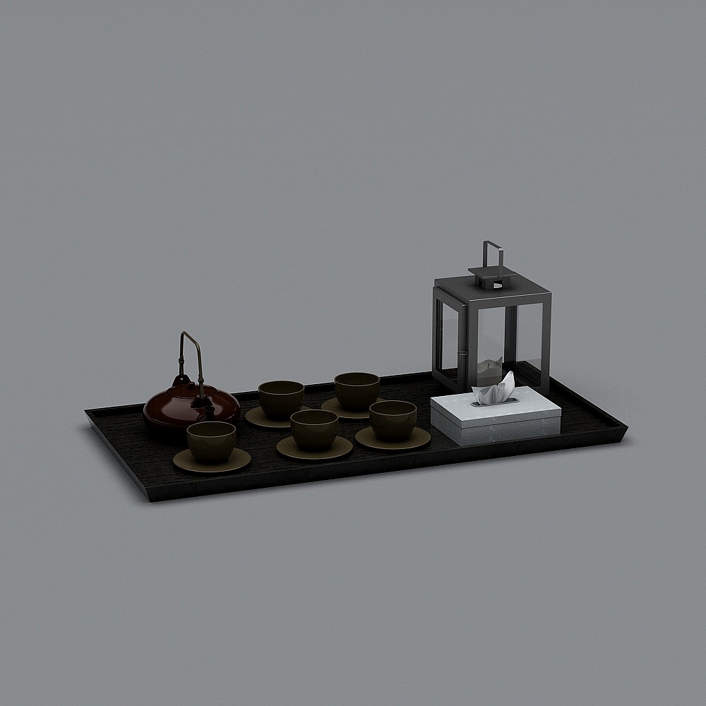 New Chinese tea shop - decorative props