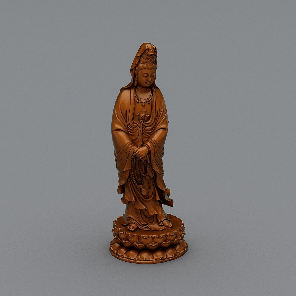 Đài hoa sen Trung Quốc Guanyin - Điêu khắc