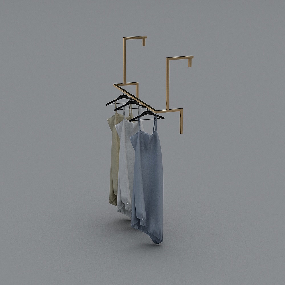 Modern clothing store-display rack