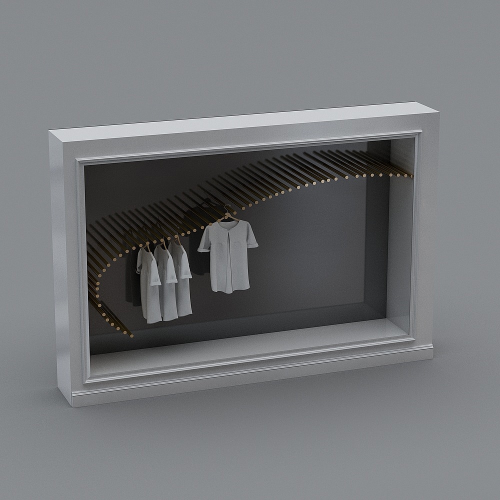 Modern clothing store-display cabinet
