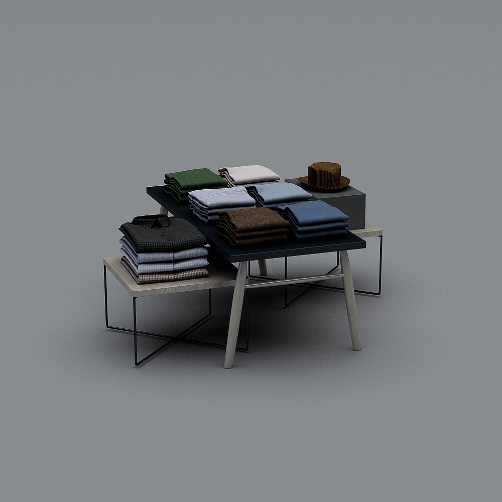 Modern clothing store-display stand