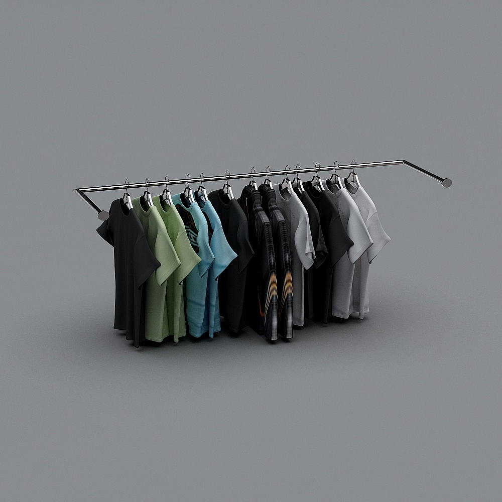 Modern clothing store-display rack