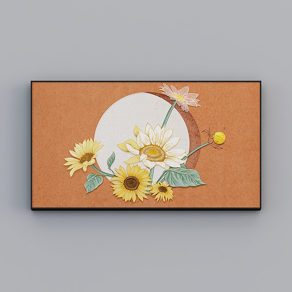 Happy Workshop - Modern Wind - Living Room Bedroom Dining Room Decorative Painting - Sunflower