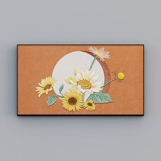 Poem of Sunflowers 3D model