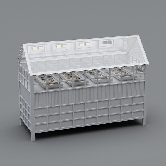 Stylish Greenhouse 3D model for Creative Projects