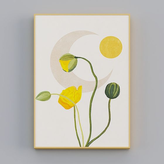 Moonlit Blossoms Low-Poly 3D model