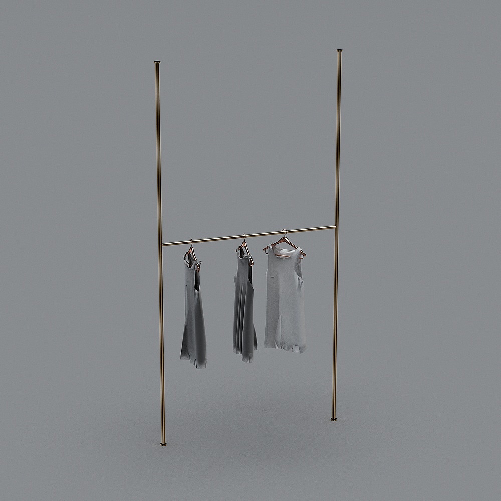 Modern clothing store women's clothing store - exhibition racks 