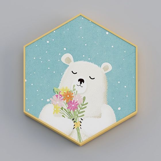 Winter Flower Language 3D model