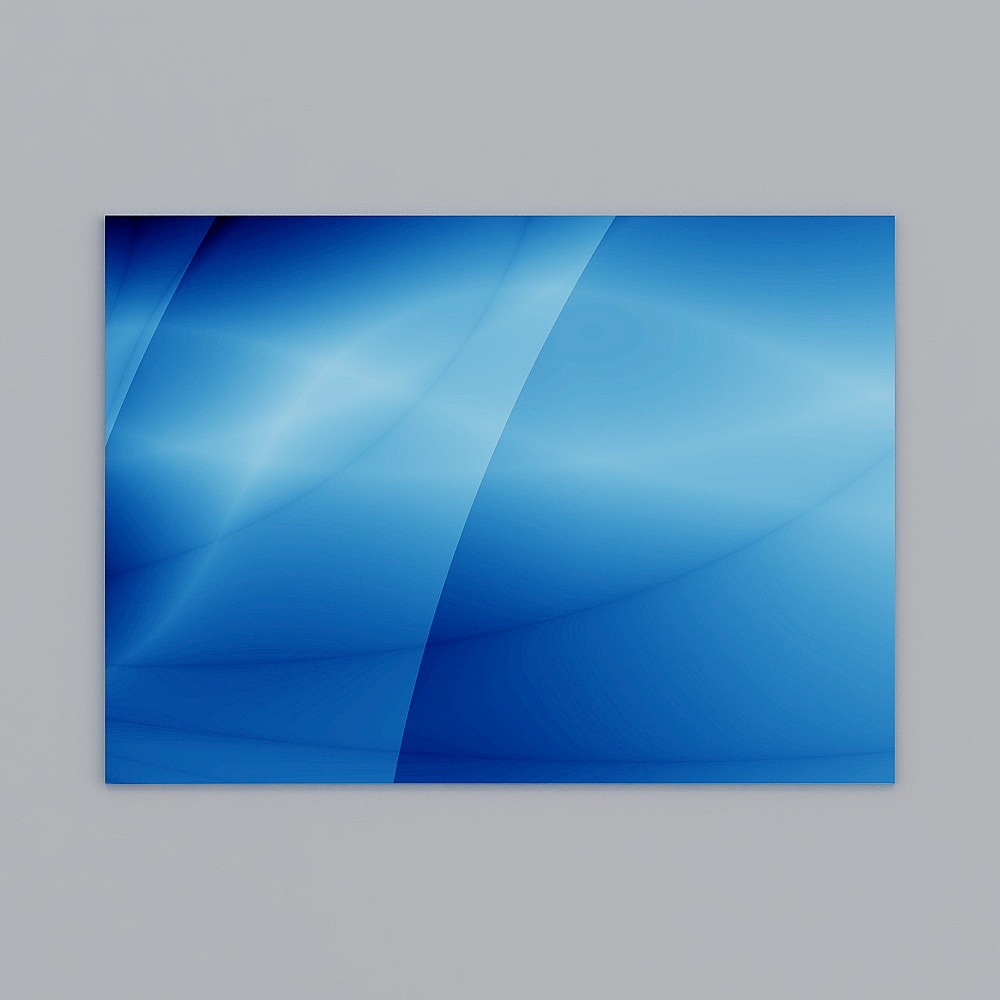 Luminous Waves Low-Poly 3D Model