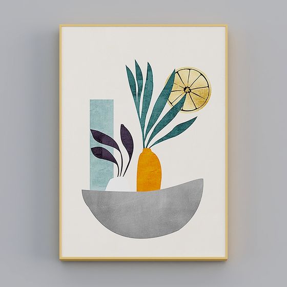 Abstract Vase Illustration 3D model