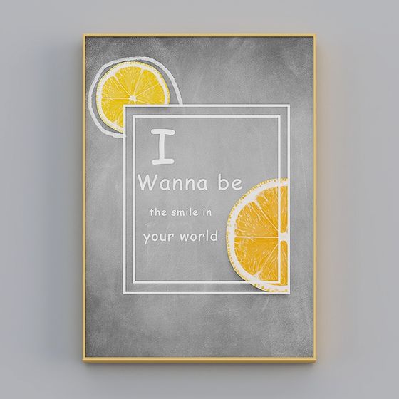 Lemon Smile Low-Poly 3D Model