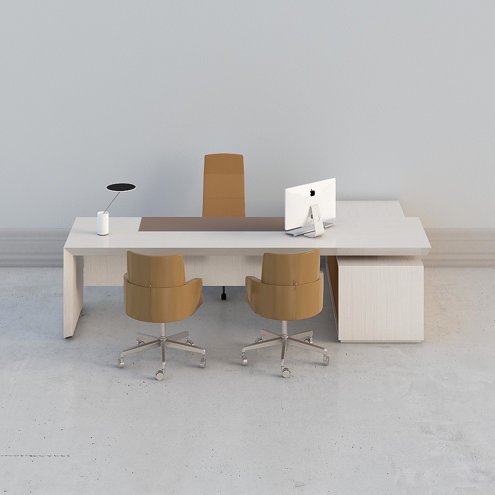 โต๊ะทำงานรวมแบบที่ 1 สไตล์โมเดิร์น