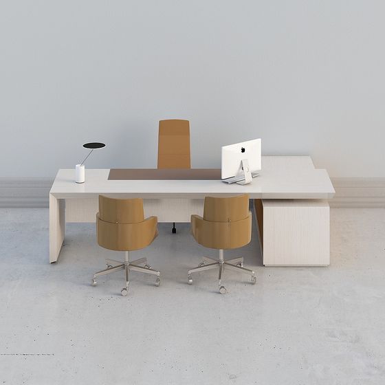 โต๊ะทำงานรวมแบบที่ 1 สไตล์โมเดิร์น