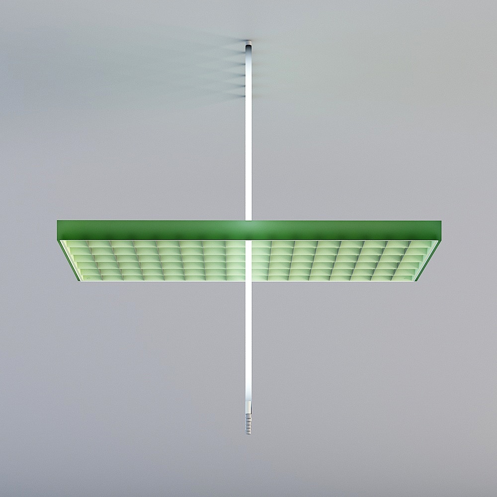 Modern open office area - grille light