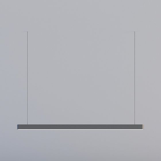 Suspended Rectangular Light 3D model