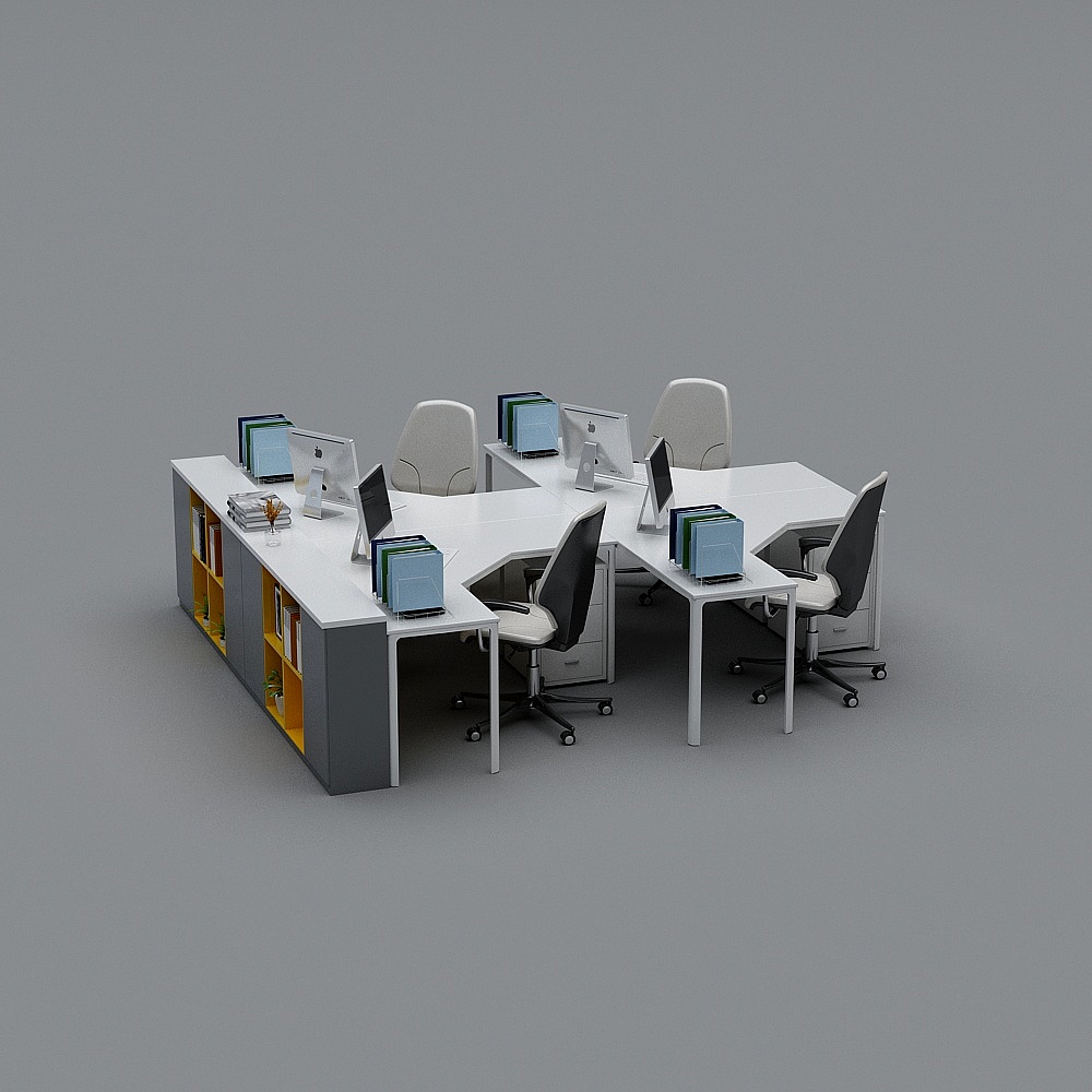 Modern open office-combination work desk