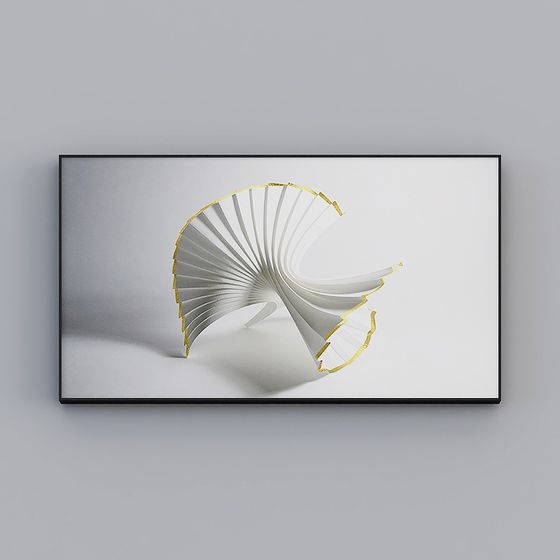 Origami Fan Art 3D model