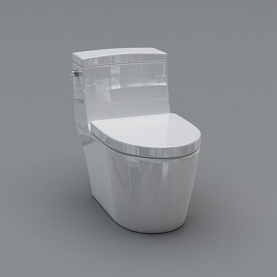 Futuristic Smart Toilet 3D model
