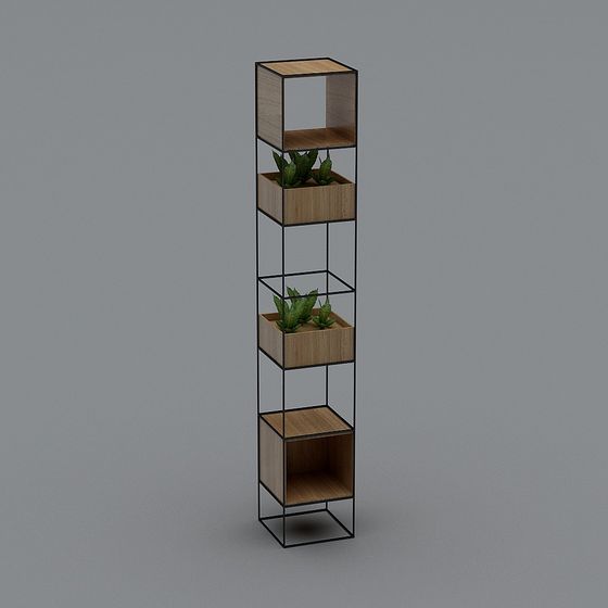 Urban Oasis Bookshelf 3D model