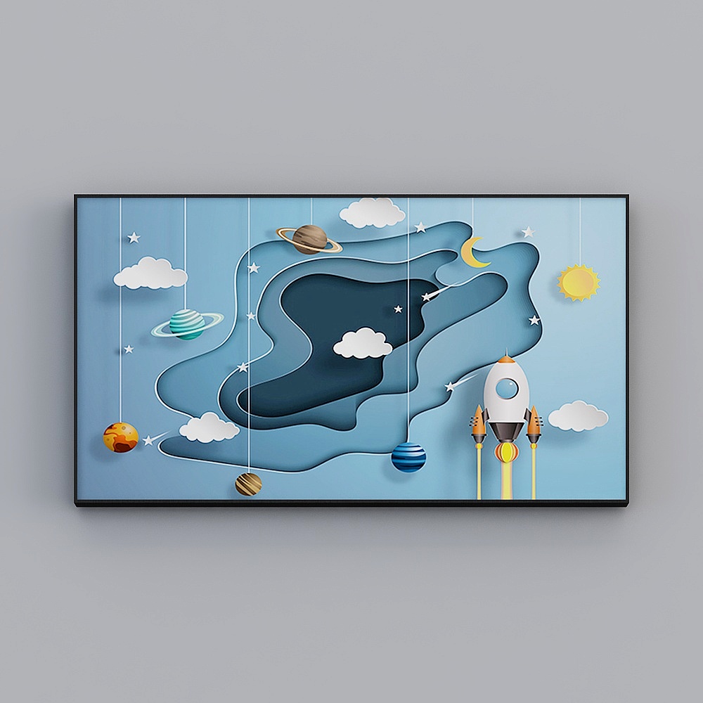 Happy Workshop - Modern Wind - Bedroom Children's Room Decorative Painting - Cosmic Conqueror