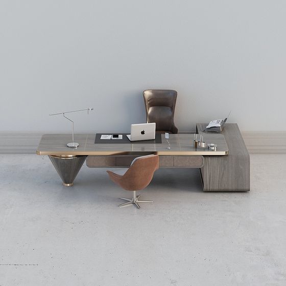 Ufficio del Direttore Generale moderno - Scrivania combinata 5