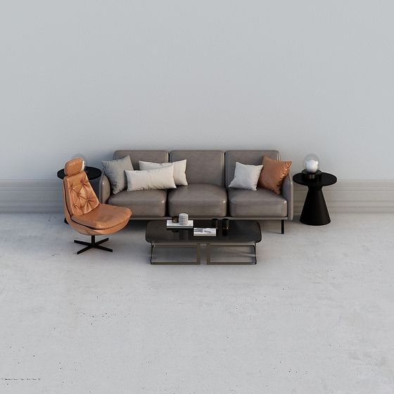 Minimalist Living Room Set 3D model