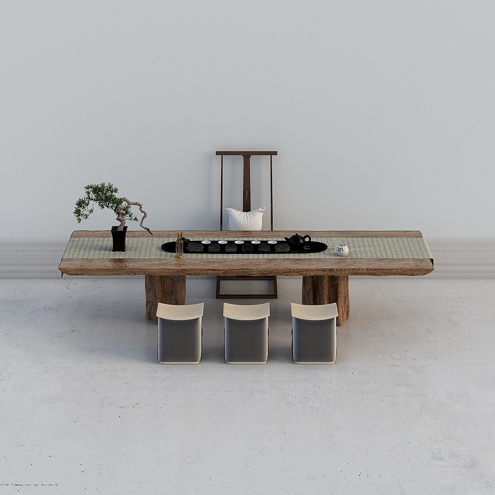 New Chinese Office Reception Hall - Combined Desk