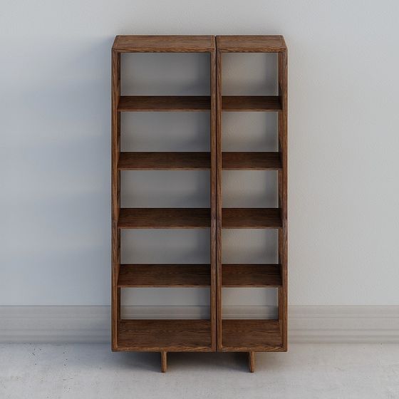 Urban Elegance Bookshelf 3D model for Modern Spaces