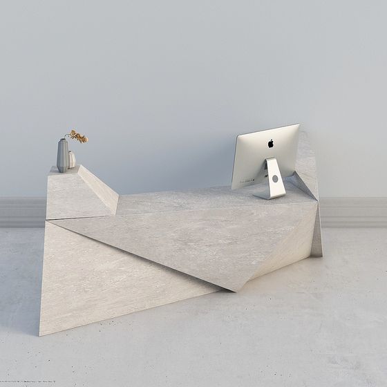 Geometric Desk 3D model for Modern Offices