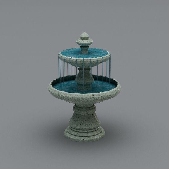 Water Melody 3D Fountain Model